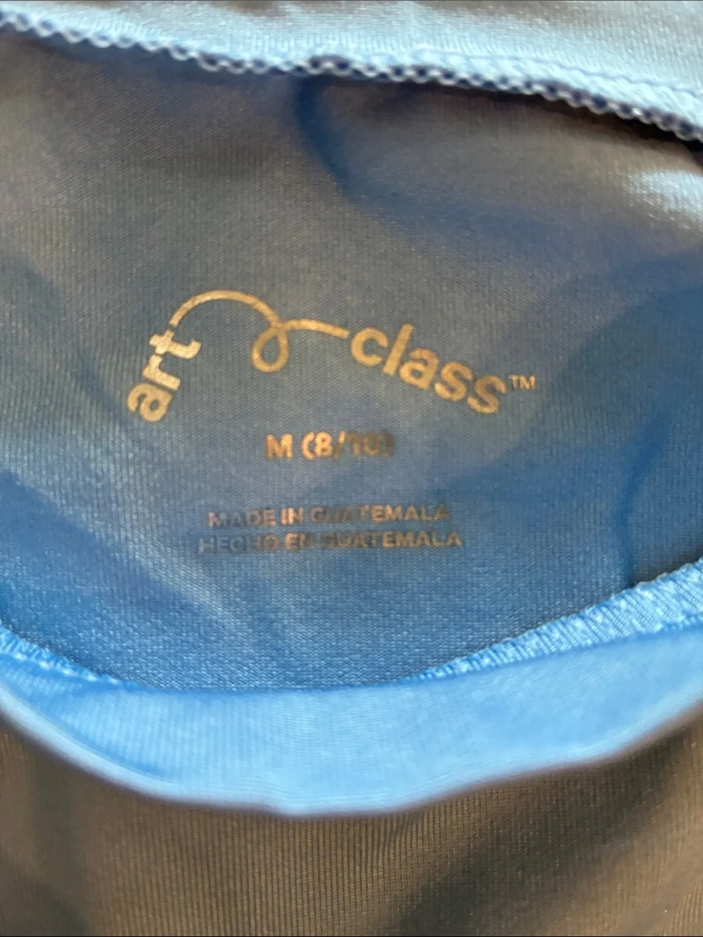 art class Light Blue Kids Swim Rashguard